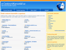 Tablet Screenshot of e-cestovnikancelar.cz